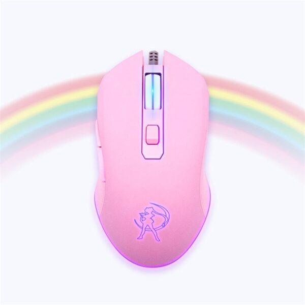 SIANCS Sailor Moon juegos por cable ratón colorido iluminar óptico silencioso USB ratón Gamer Mouse iluminación para PC
