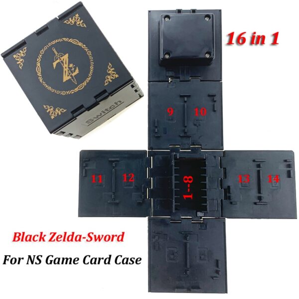 Novedad de 2019, Switch para Nintendo, carcasa para tarjetas de juego a prueba de golpes, caja de carcasa dura NS para juegos de interruptores Nitend, accesorios de almacenamiento 16 en 1