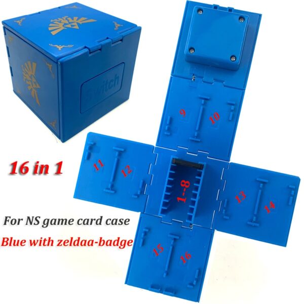 Novedad de 2019, Switch para Nintendo, carcasa para tarjetas de juego a prueba de golpes, caja de carcasa dura NS para juegos de interruptores Nitend, accesorios de almacenamiento 16 en 1