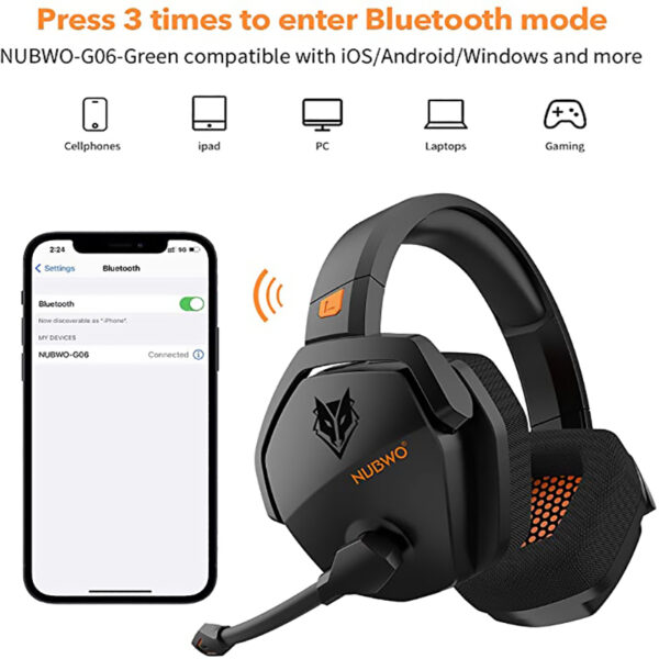 Auriculares inalámbricos G06 | Bluetooth | 2,4mm | para PS5, PC y teléfono, 3,5 GHz - Imagen 4