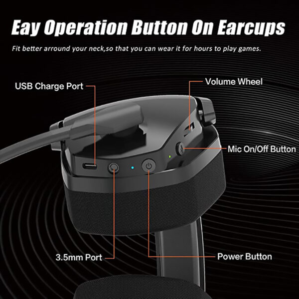 Auriculares inalámbricos G06 | Bluetooth | 2,4mm | para PS5, PC y teléfono, 3,5 GHz - Imagen 6