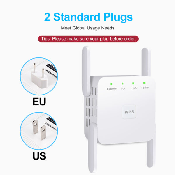 Repetidor WiFi 5G, 1200Mbps, 5 Ghz - Imagen 6