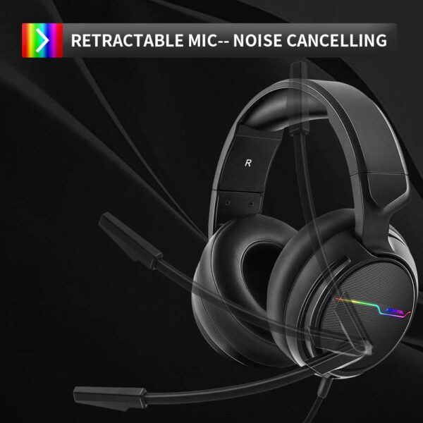 Auriculares V20 | USB 7,1 | luz RGB - Imagen 4