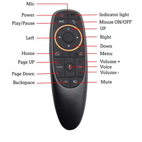 G10S Air Mouse Voice Remote Control - Imagen 2