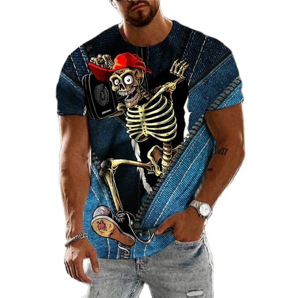 Vintage Horror Skull | T-Shirt - Imagen 2