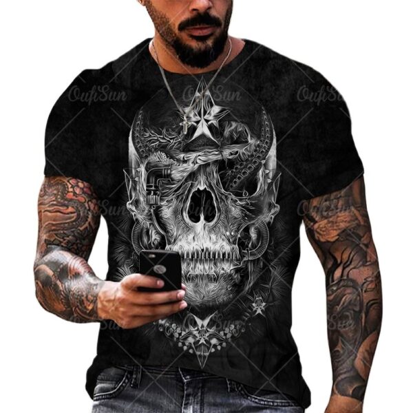 Vintage Horror Skull | T-shirt - Imagen 3