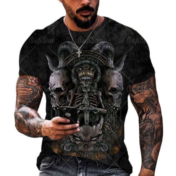 Vintage Horror Skull | T-shirt - Imagen 6
