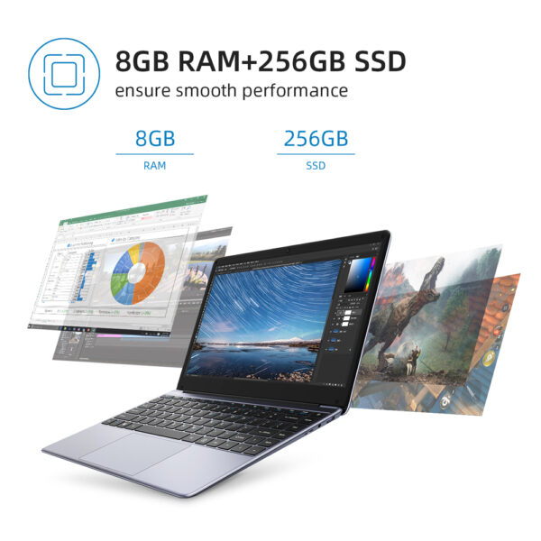 CHUWI | HeroBook Pro FHD, Intel Celeron N4020, 8GB RAM - Imagen 4
