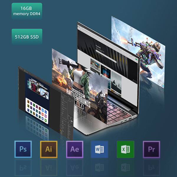 DERE | Mbook M12, Windows 11, 16GB de RAM, 1TB SSD - Imagen 4