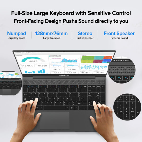 TECLAST | F15 Plus 2, Intel 8th Gen, 8GB - Imagen 3