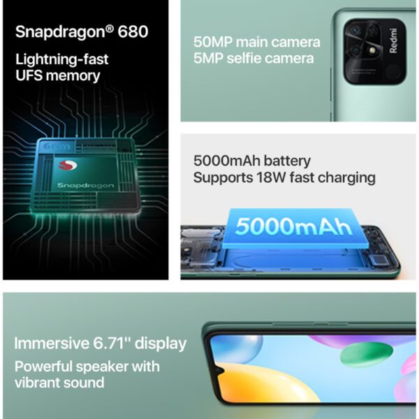 Xiaomi Smartphone Redmi 10C, Snapdragon 680, 64GB/128GB - Imagen 2