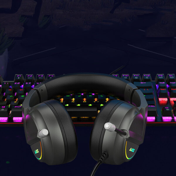 Head-mounted  Headset Heavy Bass Listening Position Discrimination Gaming Full Cover - Imagen 4