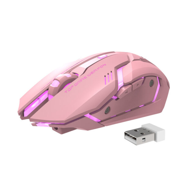 Wireless Charging Silent Gaming Mouse Machinery - Imagen 3