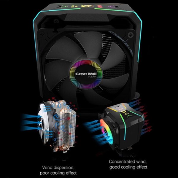 Fan Cooler Para CPU | Geshi G400 | Silencioso - Imagen 2