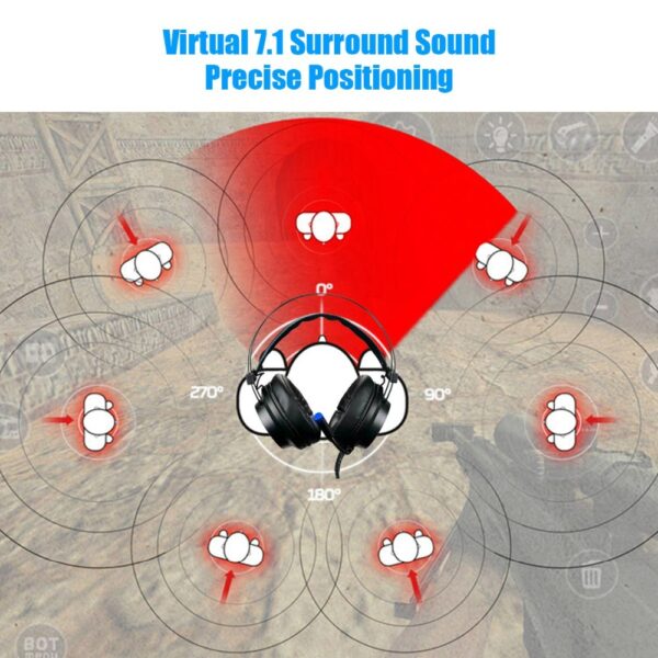 Auricular Gaming | Professional Gaming Headset 7.1 Channel Noise - Imagen 4