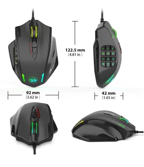 Red Dragon M908 One-Hander Macro Defines Mouse - Imagen 7