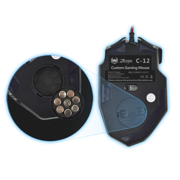 Reliable Hotselling Gaming Mouse Zelotes C-12 Programmable B - Imagen 3