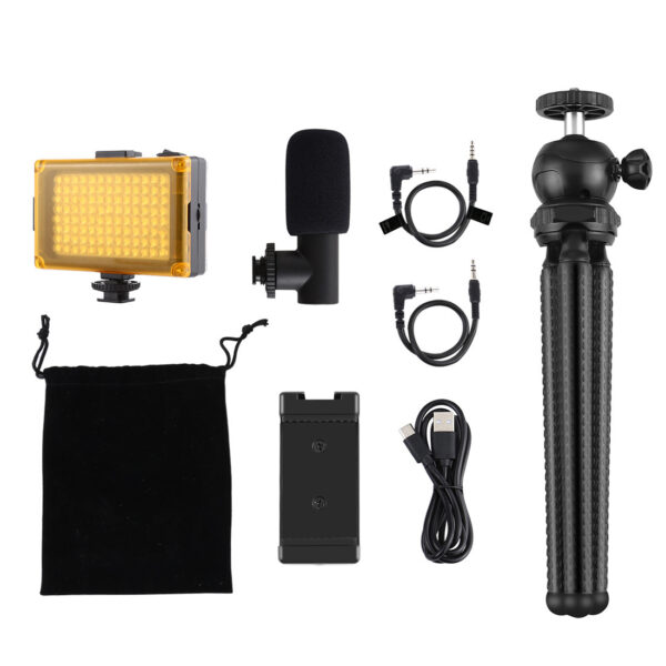 Compatible with Apple, Octopus Yripod Live Broadcast Kit With Fill Light Microphone - Imagen 5