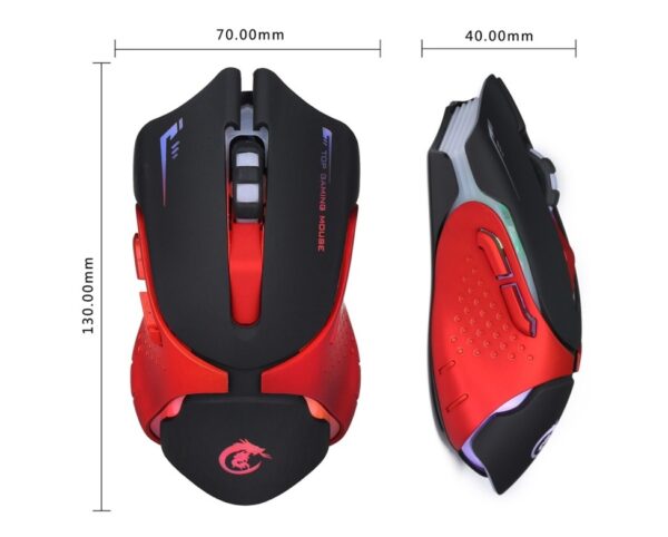 HXSJ A903 6-Key Optical Gaming Mouse 3200 DPI - Imagen 4