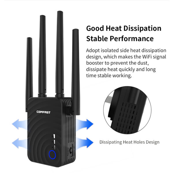Dual-band 1200-megabit wireless relay router - Imagen 6