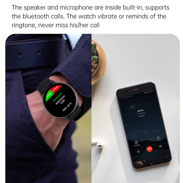 Smart Bracelet Bluetooth Call Heart Rate Blood Pressure Monitoring Sports Watch - Imagen 2