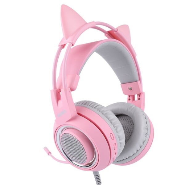 G951 Gaming Headset USB 7.1 Virtual Surround Sound Headsets LED Cat Ear Headphones - Imagen 8