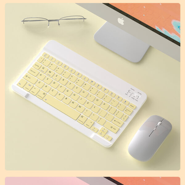 Tablet Notebook Wireless Keyboard And Mouse Set Bluetooth - Imagen 7