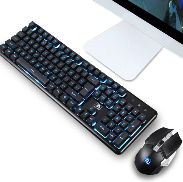 Wireless charging light gaming keyboard and mouse set mechanical feel - Imagen 2