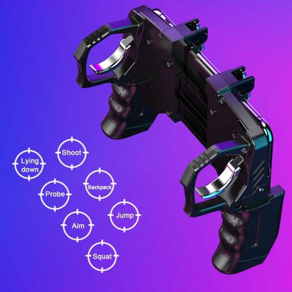 Phone Game Shooter Shutter Button PUGB Controller Gamepad Joystick - Imagen 4