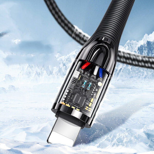 Compatible with Apple, Suitable For  IPhone12 Smart Power Off Data Cable - Imagen 2
