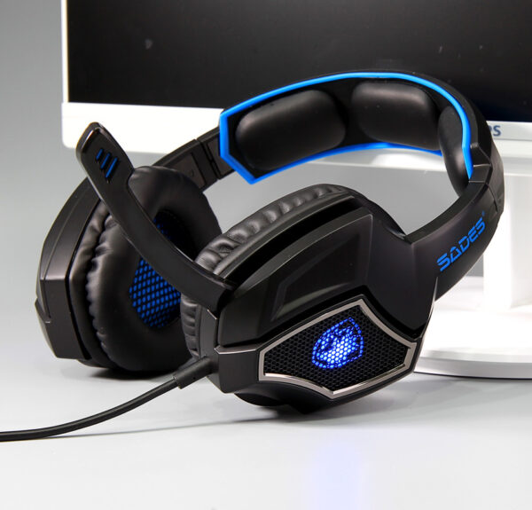 Computer headset kit 7.1 sound with reflective microphone - Imagen 3
