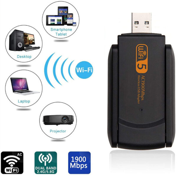 Usb Wireless Network Card Gigabit Free Drive - Imagen 5