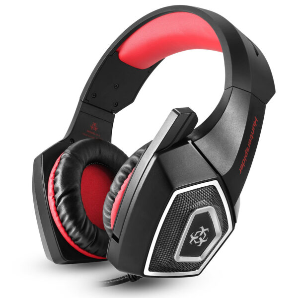 Head-Mounted Gaming Headset RGB Colorful Wired Headset With Wheat - Imagen 3