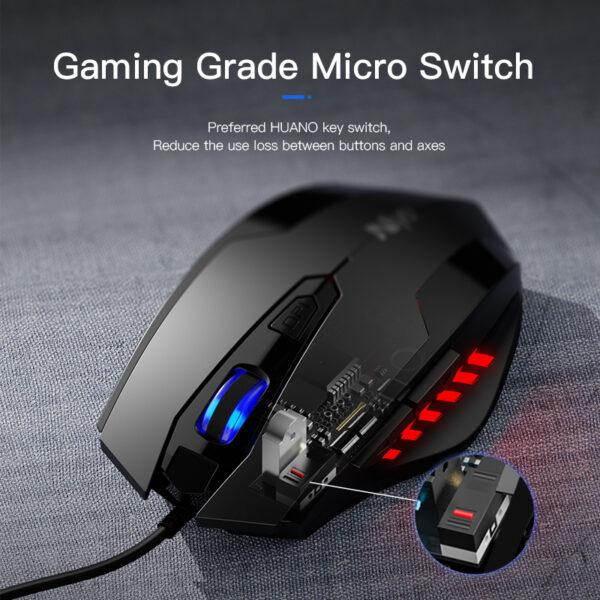 USB Computer Game Macro Programming Gaming Mouse - Imagen 3