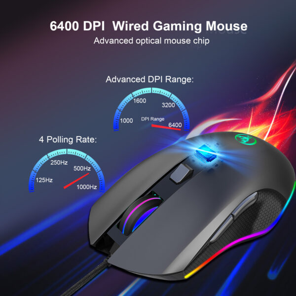 E-Sports Gaming Mouse With Luminous Wired Mouse - Imagen 2