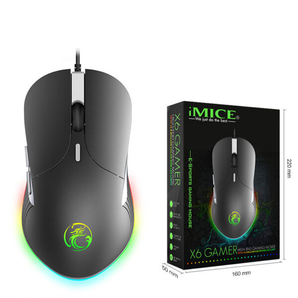 Colorful RGB Breathing Light Gaming Silent Gaming Mouse - Imagen 5