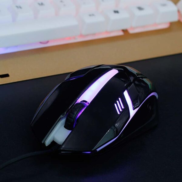 Wired Photoelectric Computer Office Home Gaming Light-Transmitting Mouse - Imagen 3