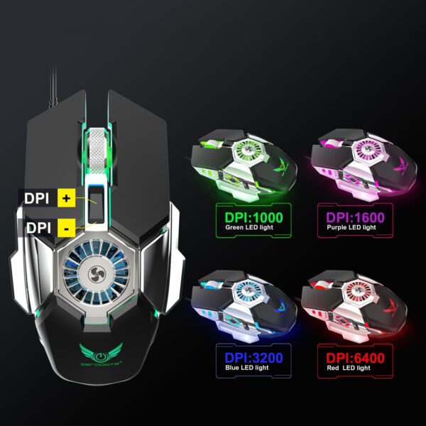 Macro Programming RGB Luminous Chicken Wired Mouse - Imagen 5