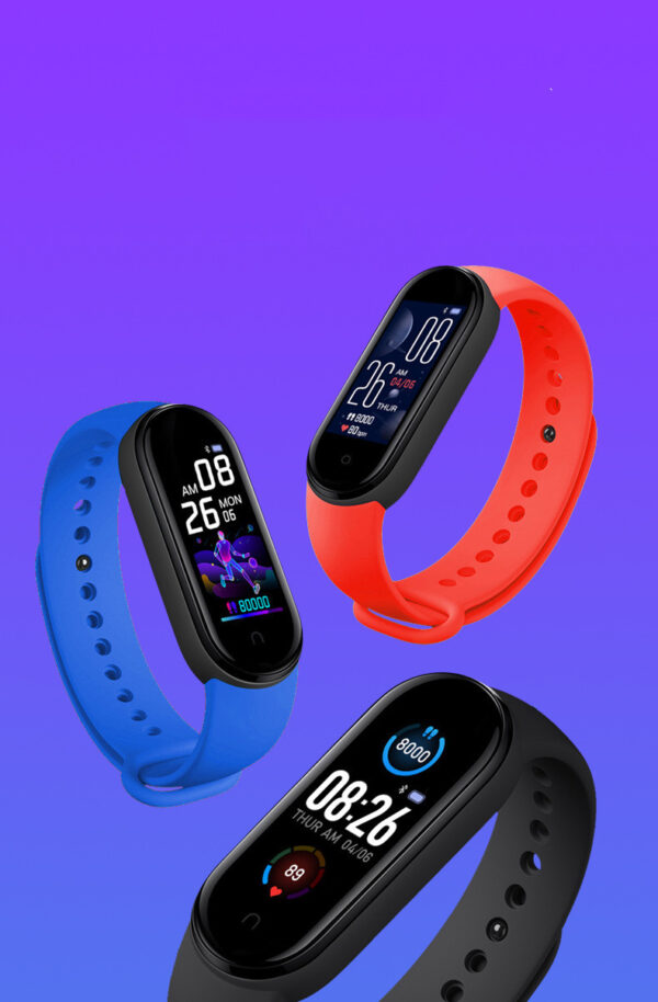 Compatible with Apple , Heart Rate And Blood Pressure Monitoring Smart Reminder Step Count And Photo Sports Bracelet - Imagen 5