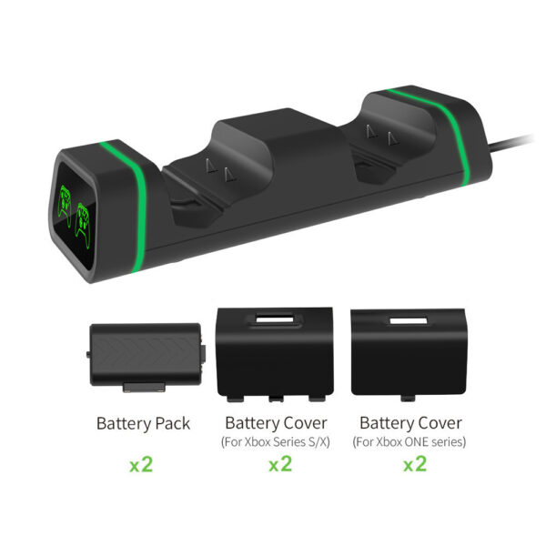 XboxSeriesX S wireless Controller Dual Charging SLIM ONE X Dual Battery Charging Kit - Imagen 2