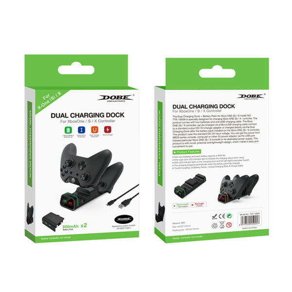 XboxSeriesX S wireless Controller Dual Charging SLIM ONE X Dual Battery Charging Kit - Imagen 5