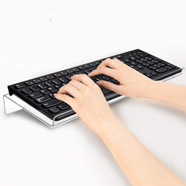 Soporte para teclado | Inclinable y Ergonómico | Transparente