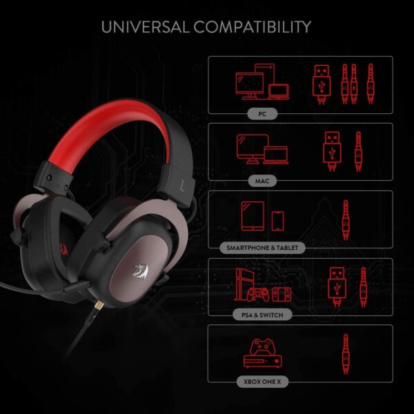 Redragon H510 Head-mounted 7.1-Channel Gaming Computer Gaming Headset Eats Chicken Earphones To Listen To The Sound Position - Imagen 2