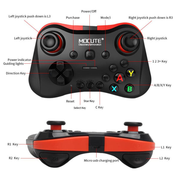 Magic Cart Mobile Phone Wireless Bluetooth Gamepad - Imagen 3
