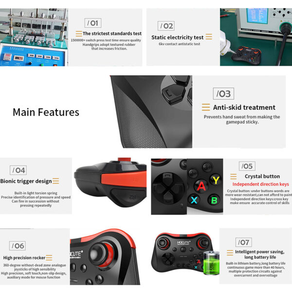 Magic Cart Mobile Phone Wireless Bluetooth Gamepad - Imagen 5
