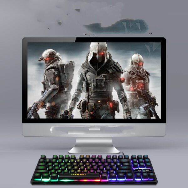 Eating Chicken Character Glowing Game Floating Keyboard - Imagen 3