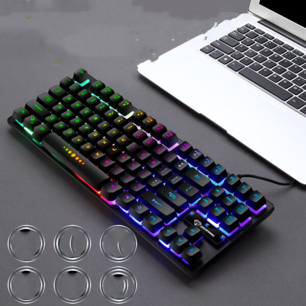 Eating Chicken Character Glowing Game Floating Keyboard - Imagen 4