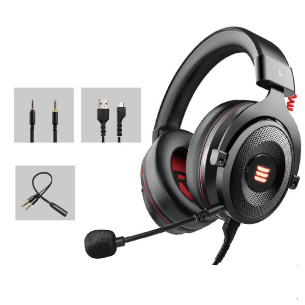 Computer Headset Game 7.1 Eat Chicken To Listen To Voice Debate Wired Headset - Imagen 4