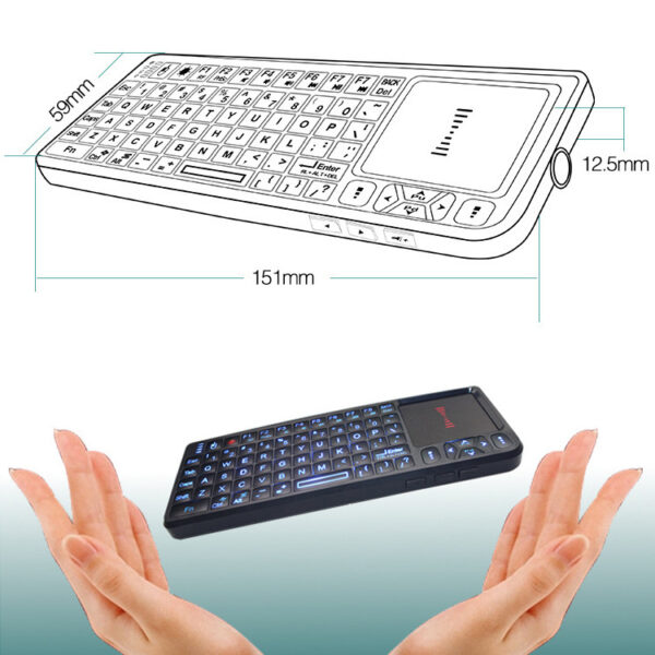 Mini Wireless Bluetooth Laser Touch Keyboard Flying Squirrel With Infrared Teaching Office Palm Keyboard Flying Squirrel - Imagen 5