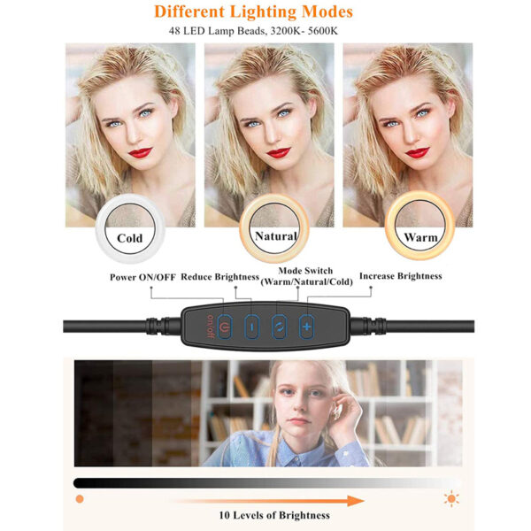 Cross Border Special Lighting For Desktop Clip Mobile Computer Video Conference - Imagen 4